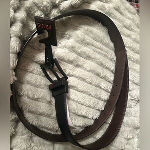 NWT GUESS Men’s XL 42/44 Reversible Belt in Brown/Black Work Casual Formal